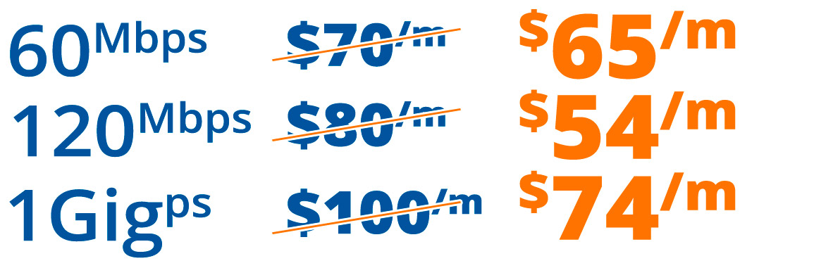 High speed internet promotion deal offer