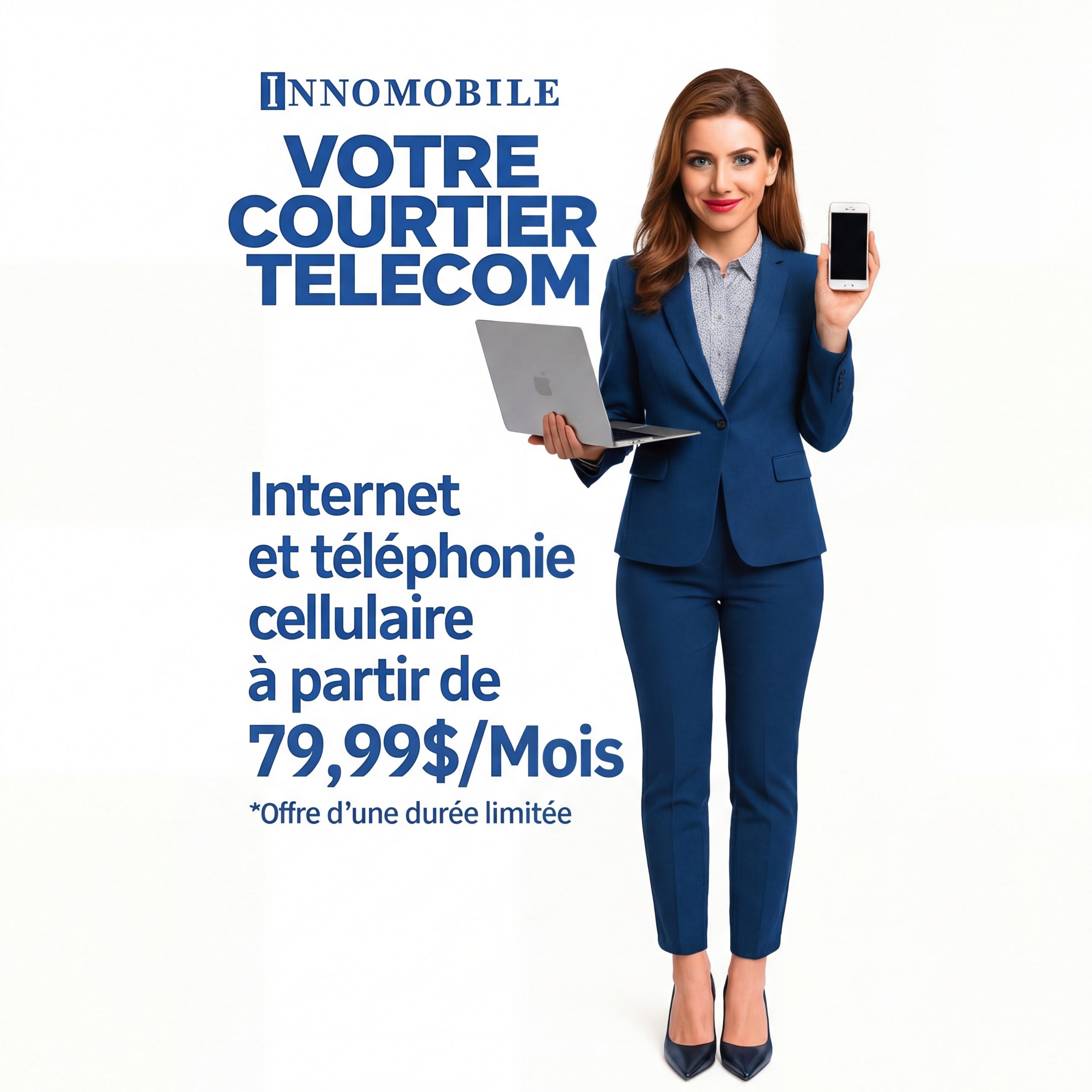 Offre groupée de services cellulaires mobiles et d'Internet haute vitesse au Québec